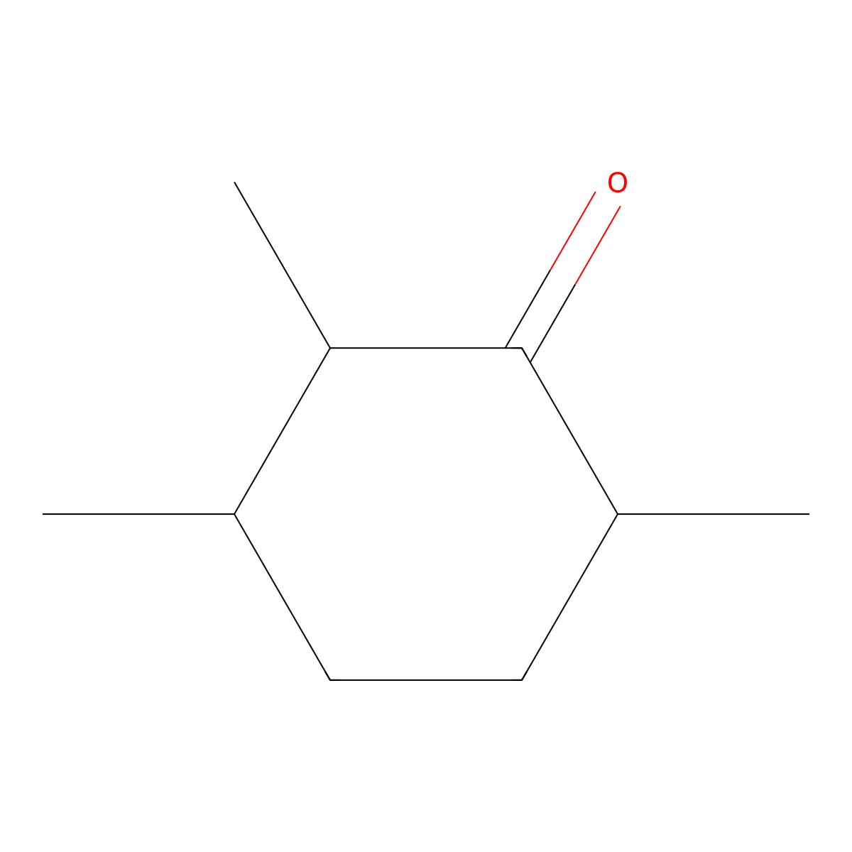 2,3,6-Trimethylcyclohexan-1-one molecular structure, CAS 42185-47-7
