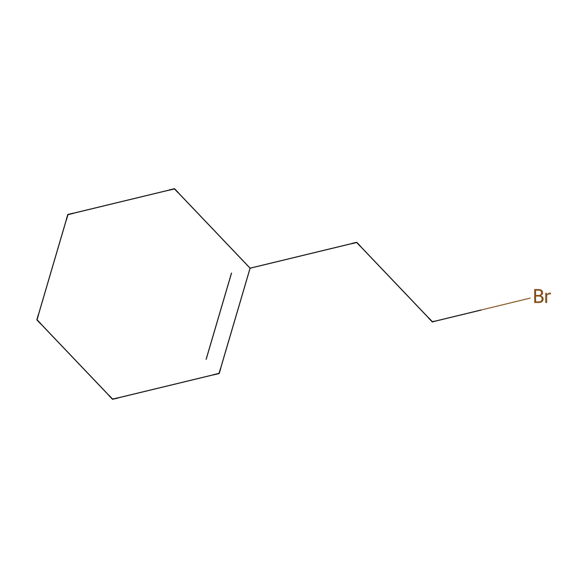 1-(2-Bromoethyl)cyclohex-1-ene molecular structure, CAS 42185-54-6
