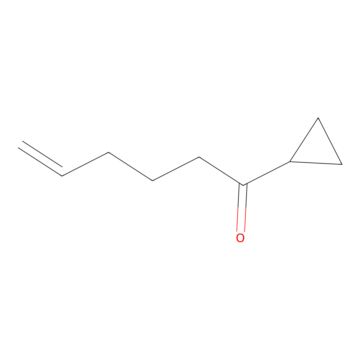 1-Cyclopropylhex-5-en-1-one molecular structure, CAS 42185-55-7