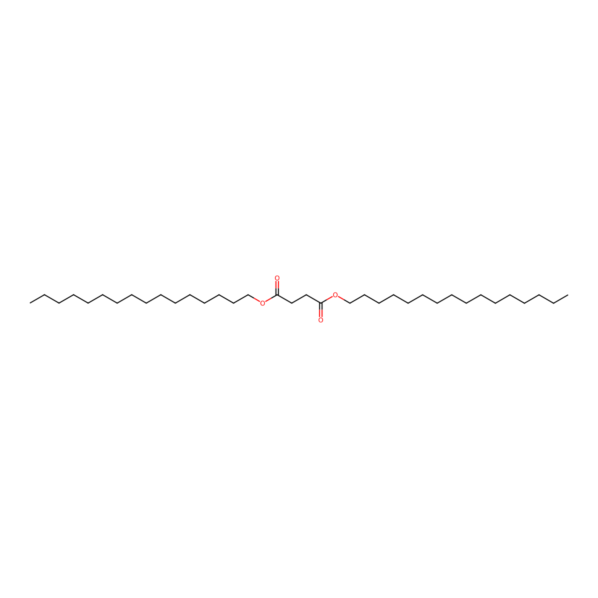 Dicetyl succinate molecular structure, CAS 4219-53-8