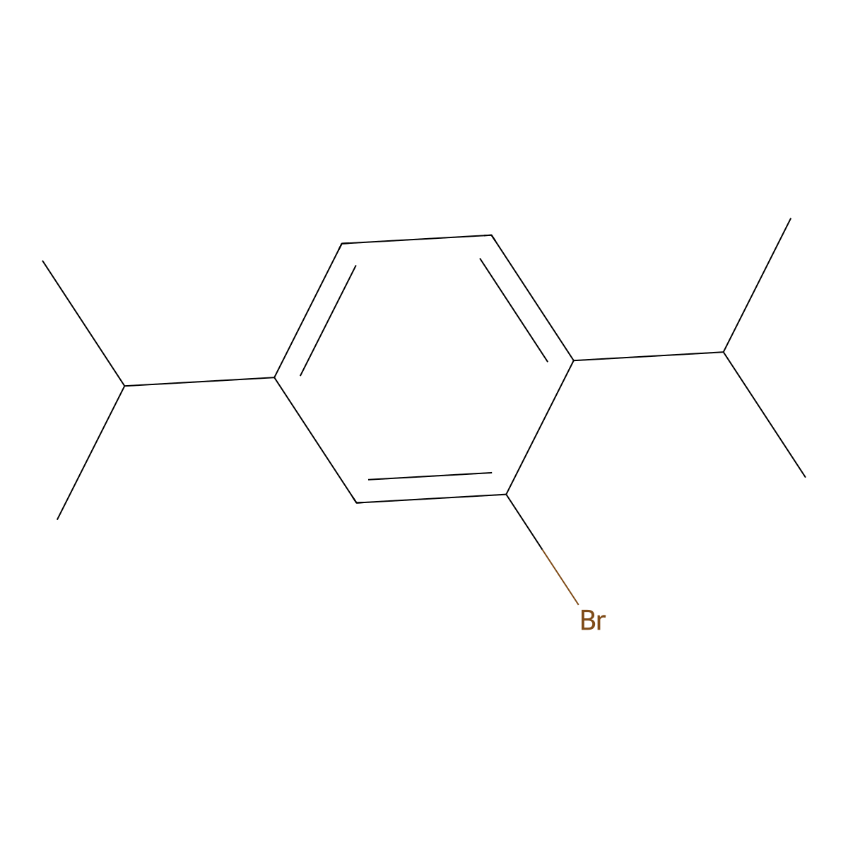 2-Bromo-1,4-bis(propan-2-yl)benzene molecular structure, CAS 42196-29-2