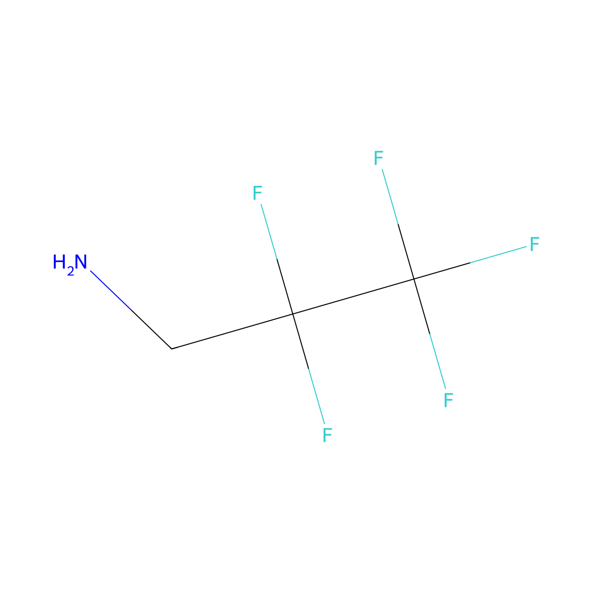 2,2,3,3,3-Pentafluoropropylamine molecular structure, CAS 422-03-7