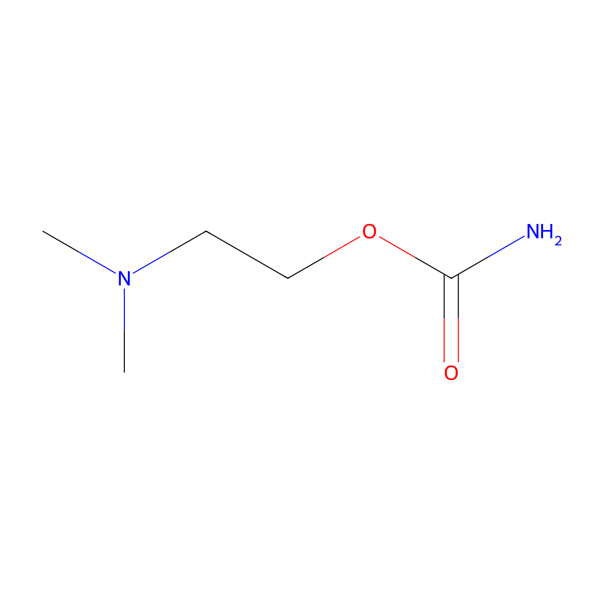 Carbamic acid, 2-(dimethylamino)ethyl ester molecular structure, CAS 4220-32-0