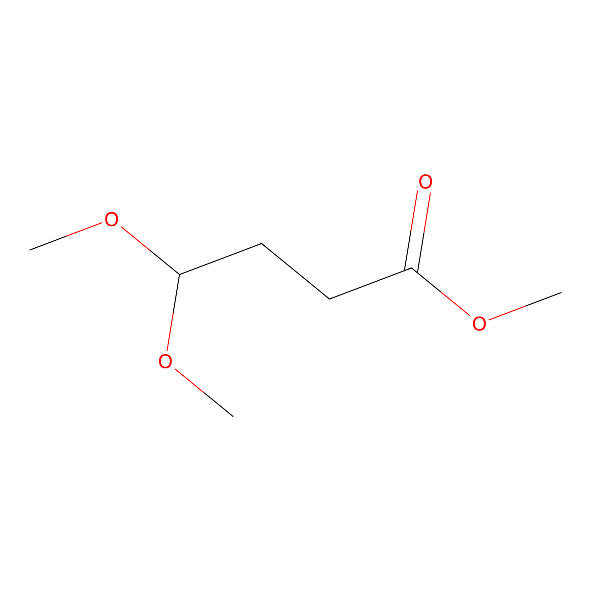 Methyl 4,4-dimethoxybutanoate molecular structure, CAS 4220-66-0