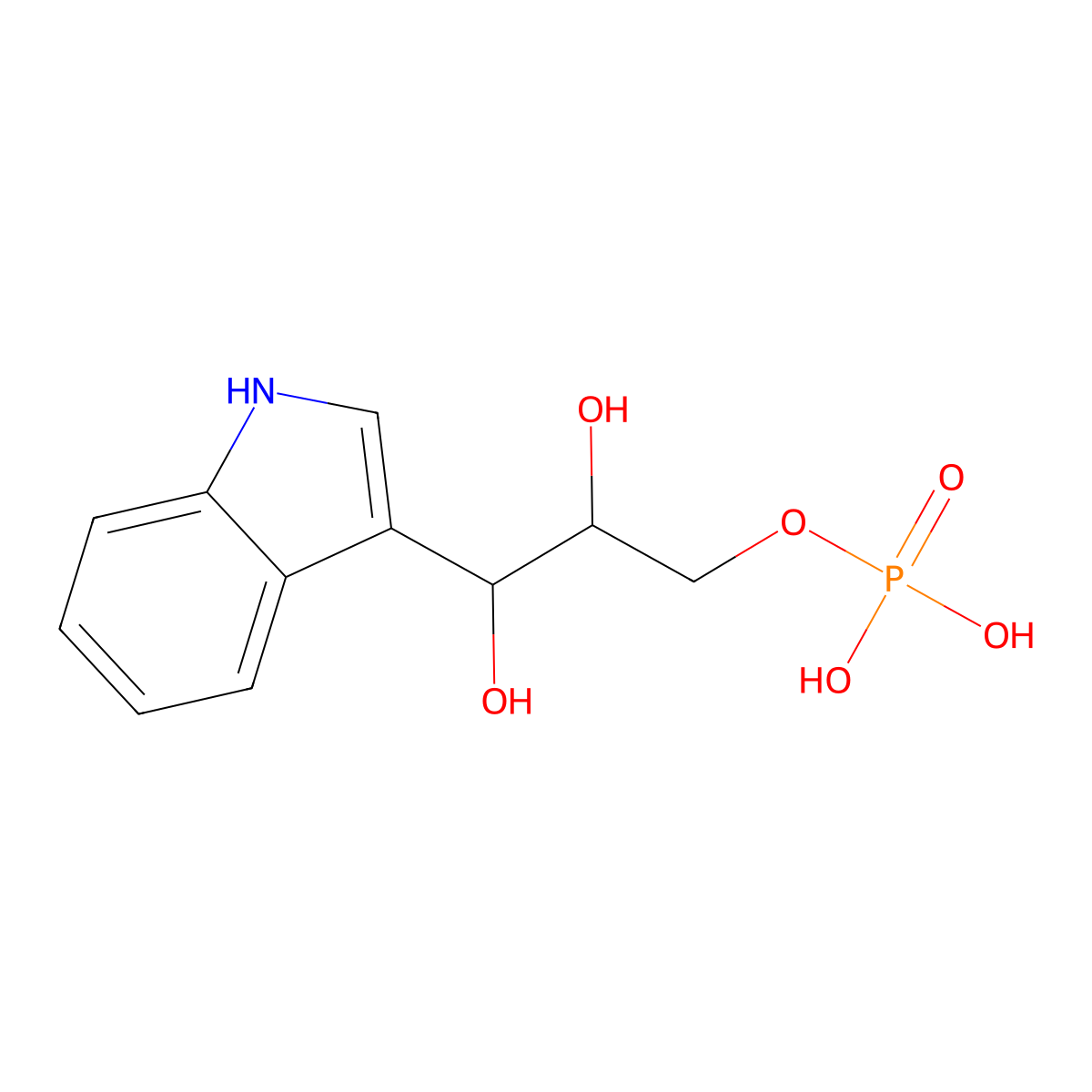 Indole-3-Glycerol Phosphate molecular structure, CAS 4220-97-7