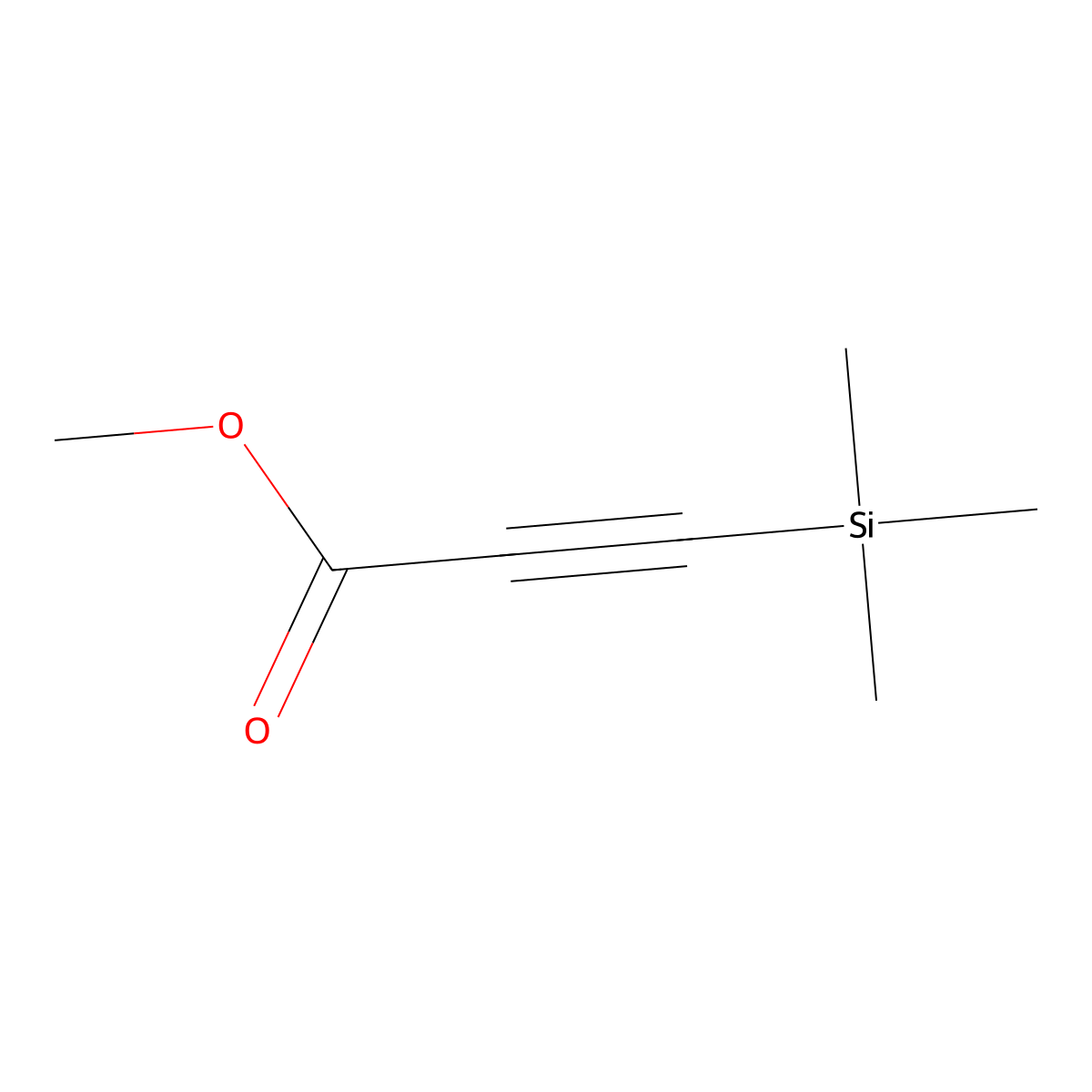 Methyl (trimethylsilyl)propiolate molecular structure, CAS 42201-71-8