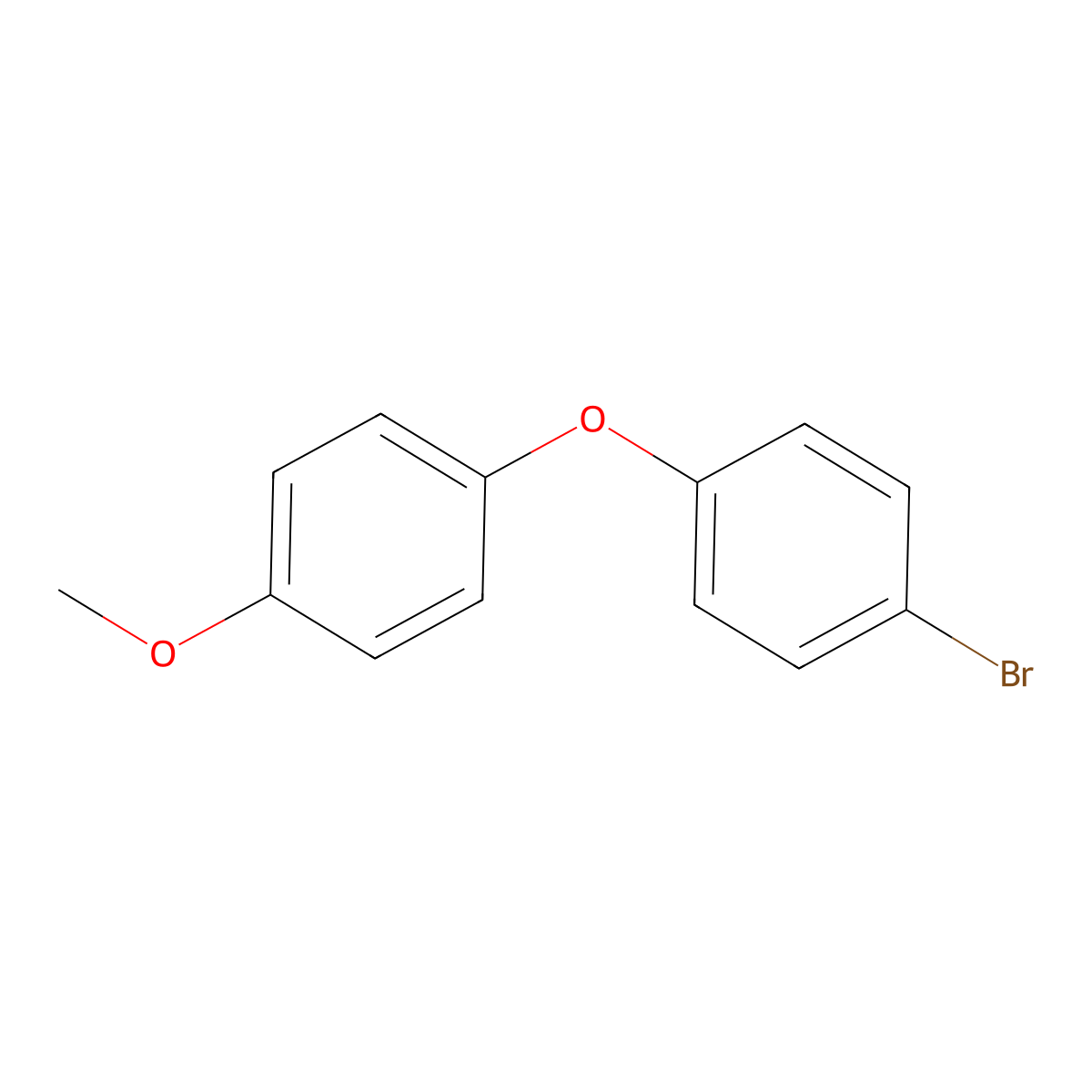 1-Bromo-4-(4-methoxyphenoxy)benzene molecular structure, CAS 42203-37-2