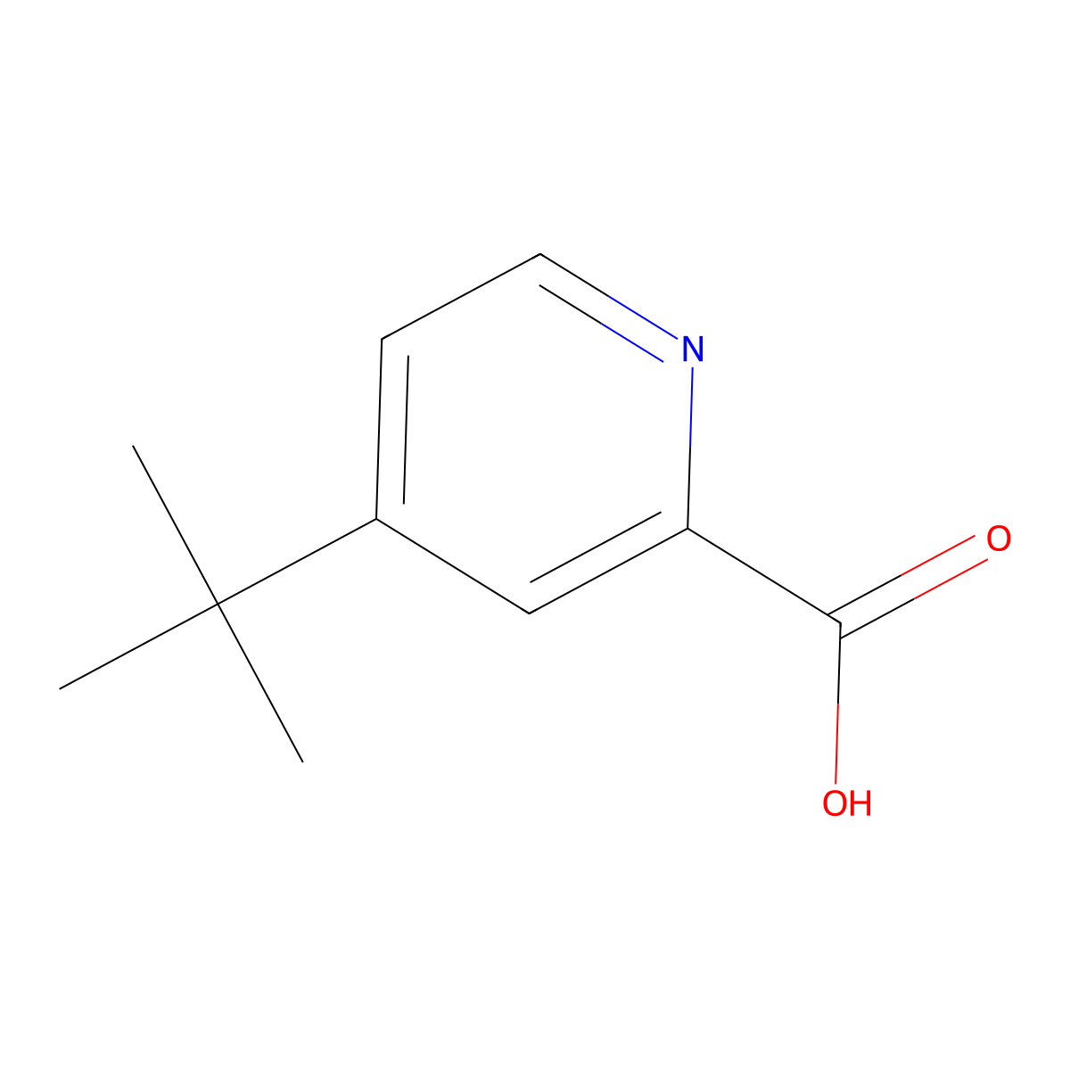 4-(tert-Butyl)picolinic acid molecular structure, CAS 42205-74-3