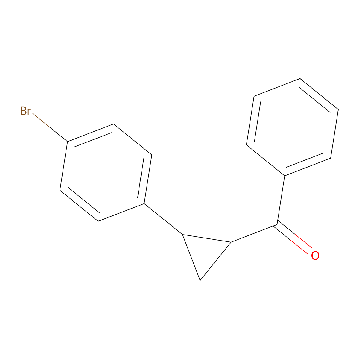 [2-(4-Bromophenyl)cyclopropyl](phenyl)methanone molecular structure, CAS 42205-93-6