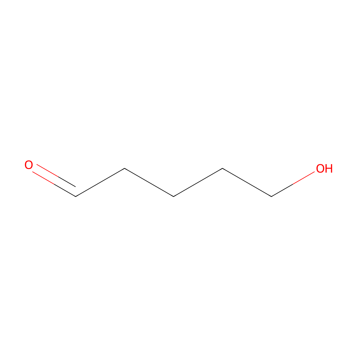 5-Hydroxypentanal molecular structure, CAS 4221-03-8
