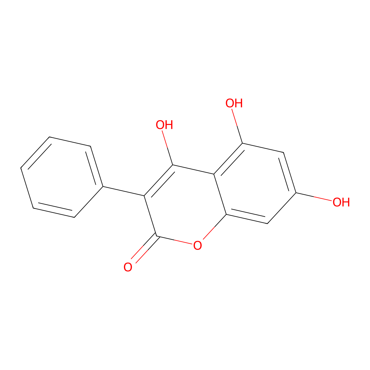 4,5,7-Trihydroxy-3-phenylcoumarin molecular structure, CAS 4222-02-0