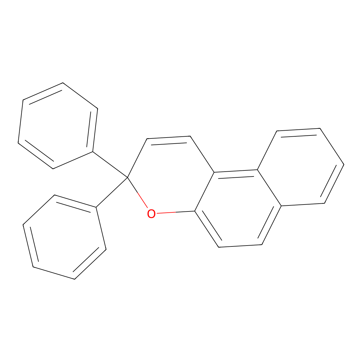 3H-Naphtho[2,1-b]pyran, 3,3-diphenyl- molecular structure, CAS 4222-20-2