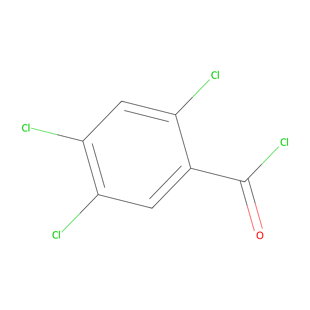 2,4,5-trichlorobenzoyl Chloride molecular structure, CAS 42221-49-8