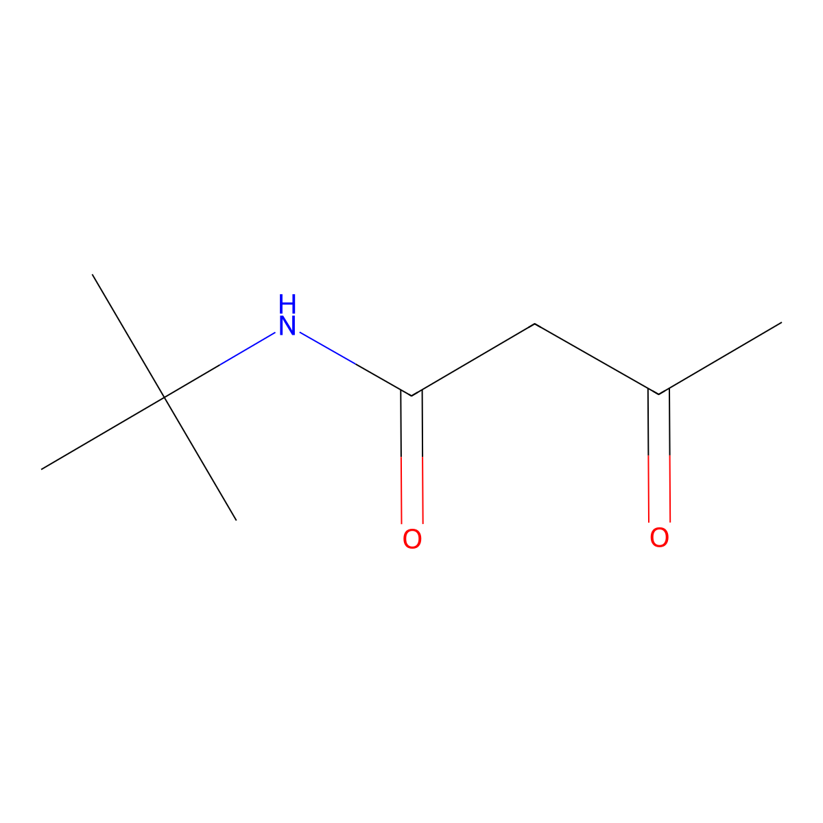 N-tert-Butylacetoacetamide molecular structure, CAS 42222-06-0