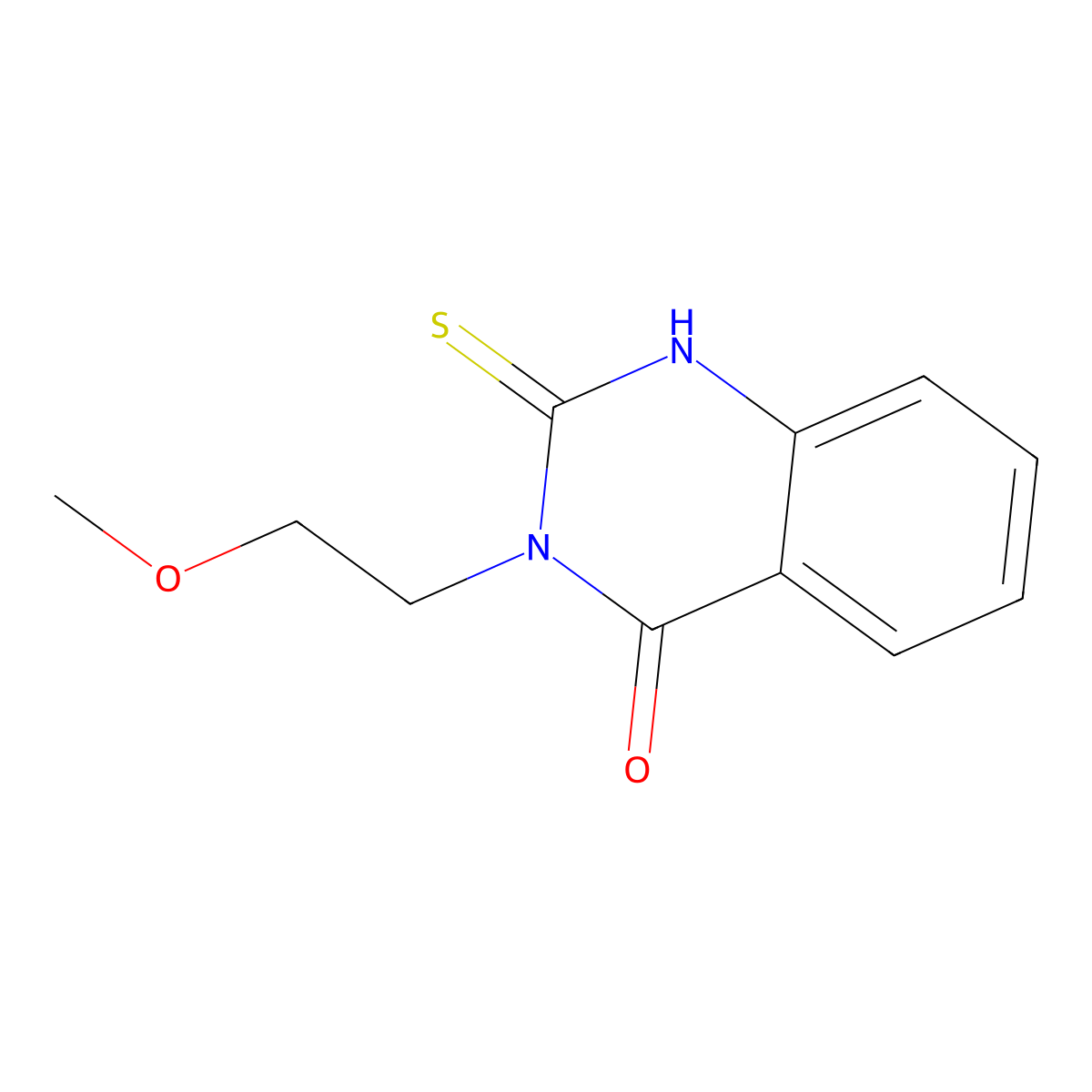 3-(2-Methoxyethyl)-2-sulfanyl-3,4-dihydroquinazolin-4-one molecular structure, CAS 422273-94-7