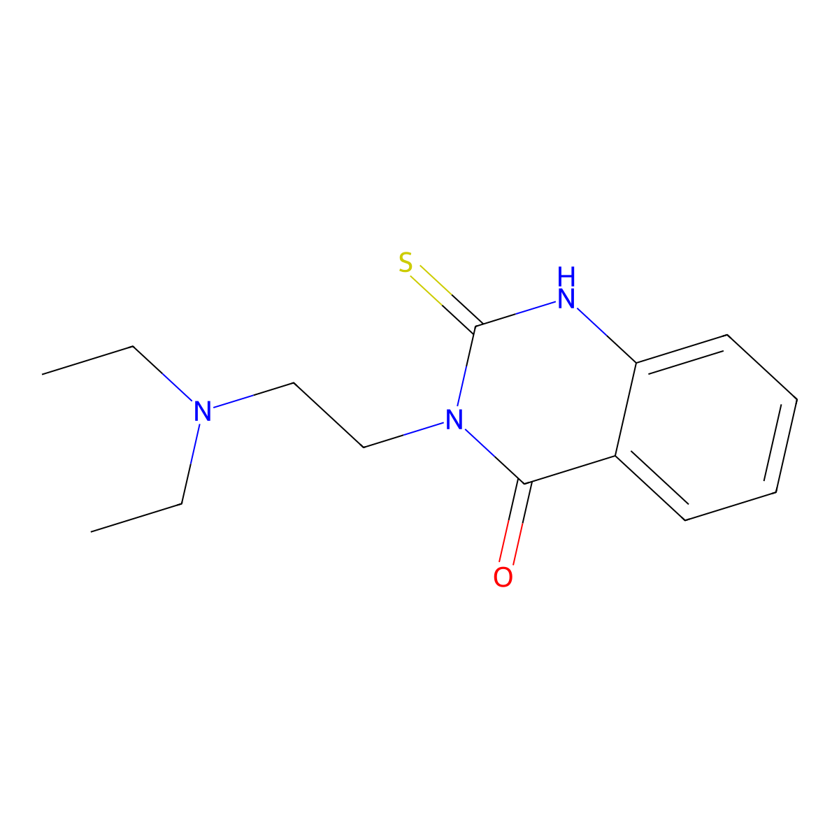 3-[2-(Diethylamino)ethyl]-2-sulfanyl-3,4-dihydroquinazolin-4-one molecular structure, CAS 422273-95-8