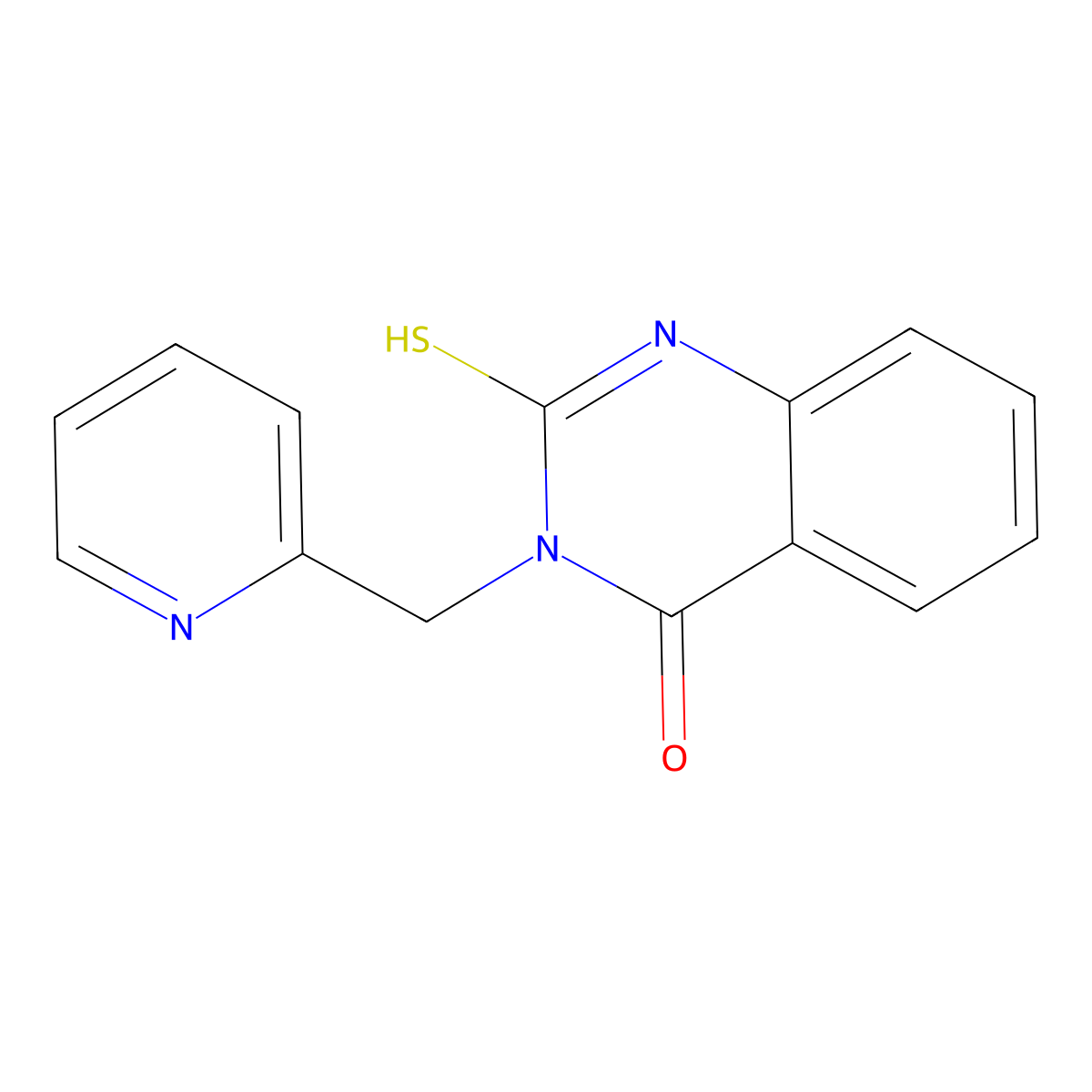 3-[(Pyridin-2-yl)methyl]-2-sulfanylidene-1,2,3,4-tetrahydroquinazolin-4-one molecular structure, CAS 422274-45-1