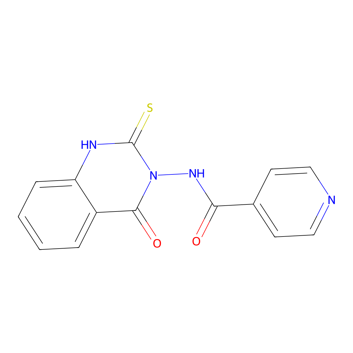 N-(4-oxo-2-sulfanylidene-1H-quinazolin-3-yl)pyridine-4-carboxamide molecular structure, CAS 422275-81-8