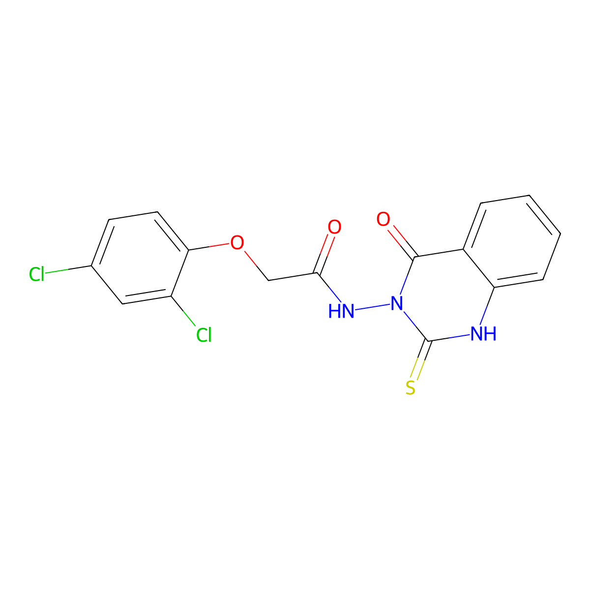 2-(2,4-dichlorophenoxy)-N-(4-oxo-2-sulfanylidene-1H-quinazolin-3-yl)acetamide molecular structure, CAS 422275-84-1