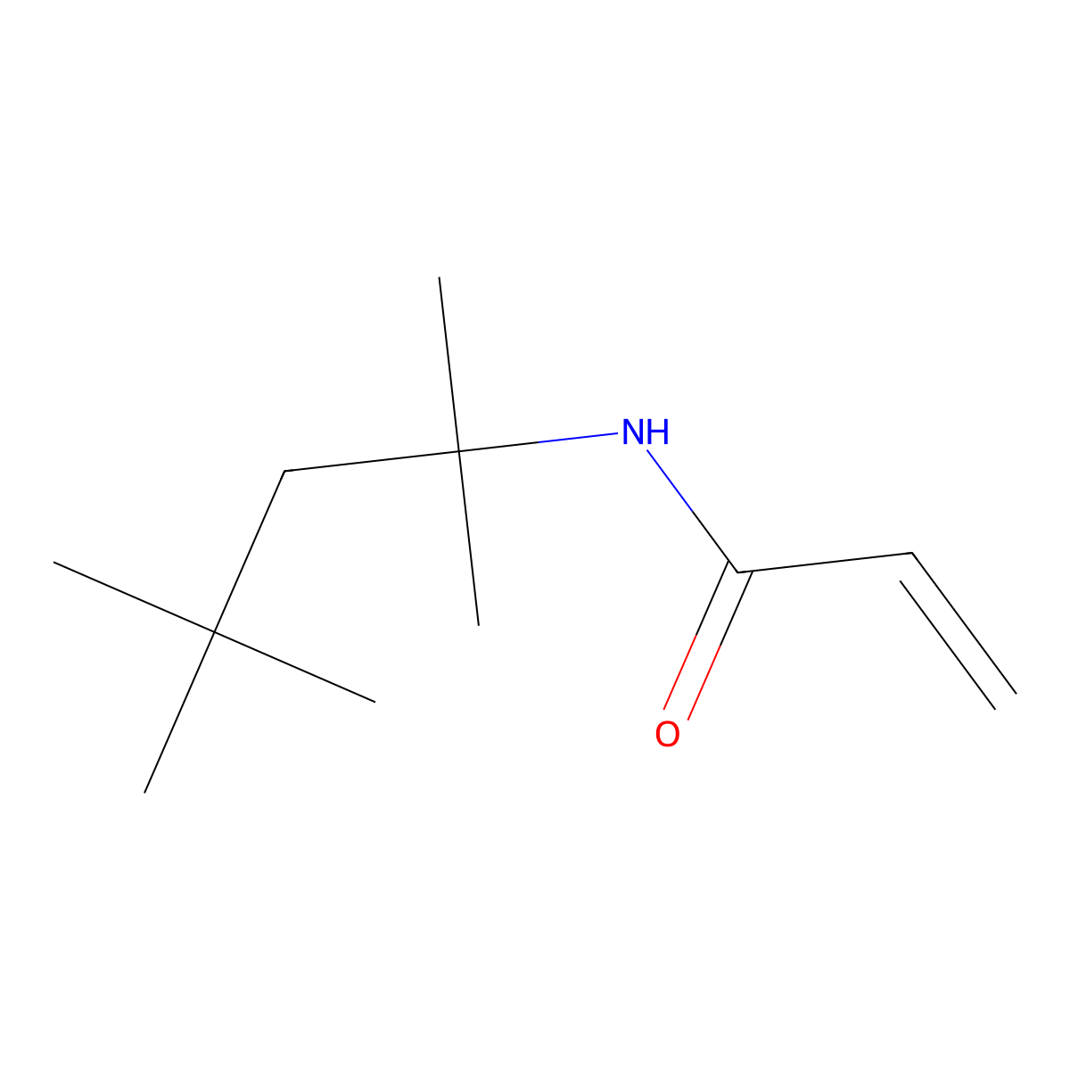 N-tert-Octylacrylamide molecular structure, CAS 4223-03-4