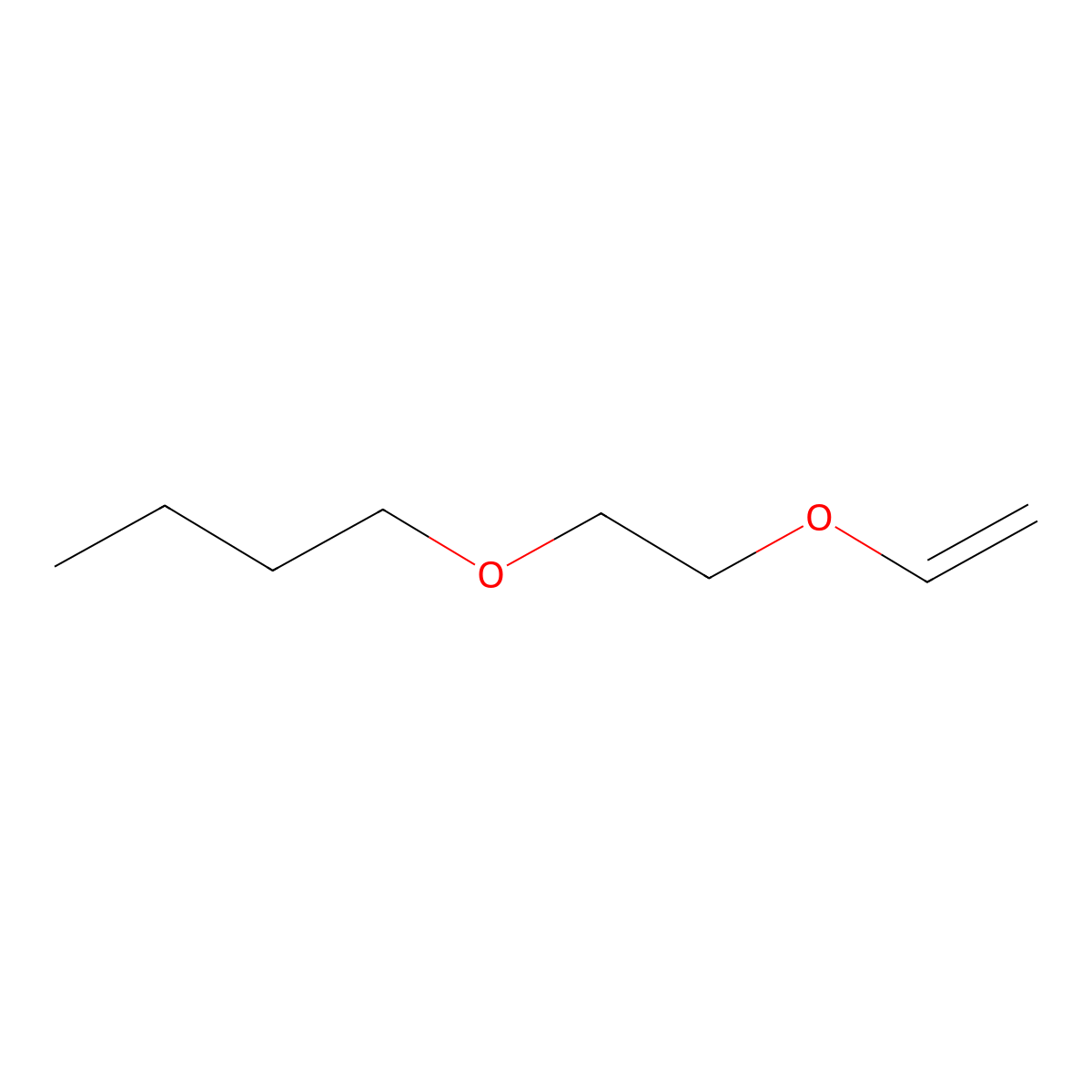 1-Butoxy-2-vinyloxy ethane molecular structure, CAS 4223-11-4