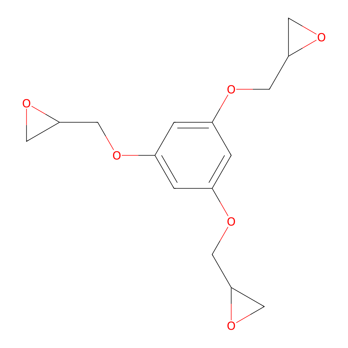 1,3,5-Tris(2,3-epoxypropoxy)benzene molecular structure, CAS 4223-14-7