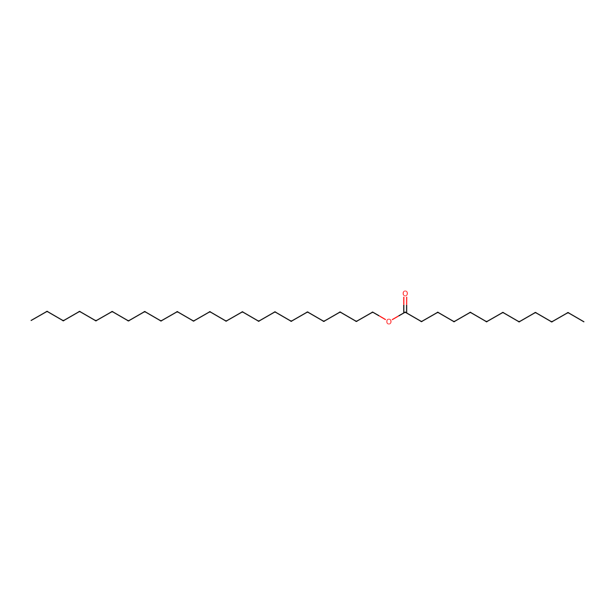 Docosyl dodecanoate molecular structure, CAS 42231-82-3