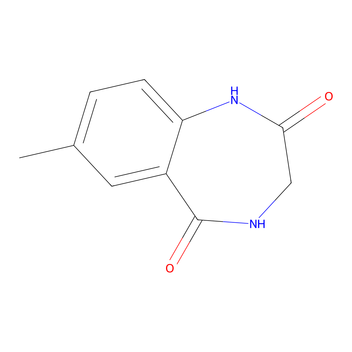 7-Methyl-3,4-dihydro-1H-benzo[e][1,4]diazepine-2,5-dione molecular structure, CAS 422318-46-5