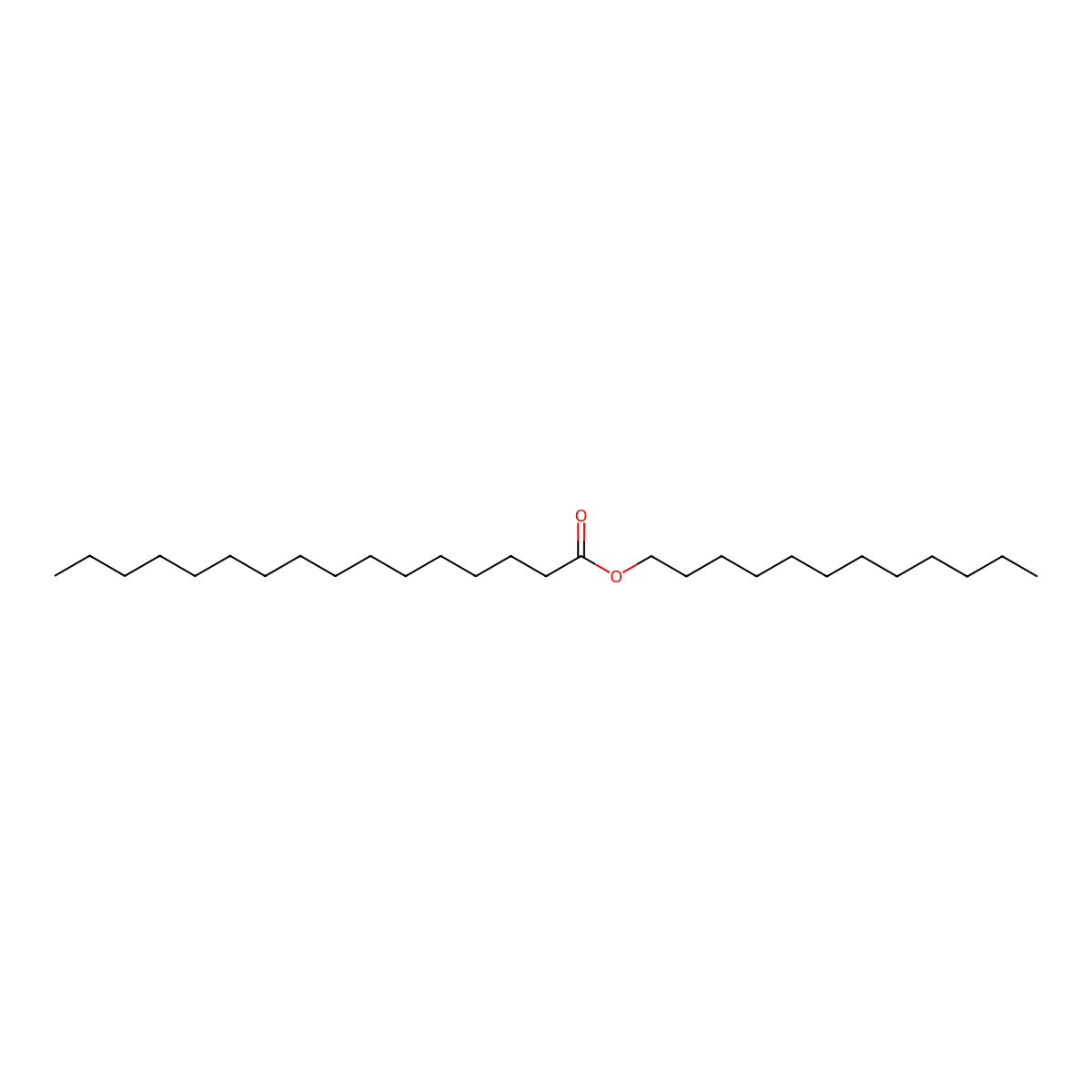 Lauryl Palmitate molecular structure, CAS 42232-29-1