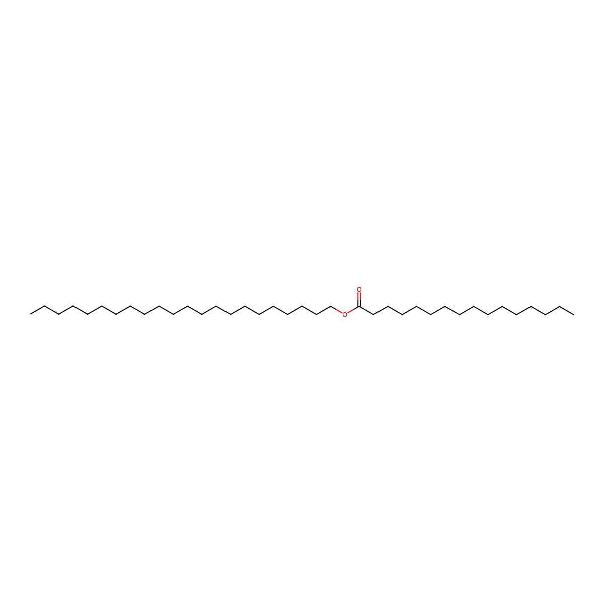 Behenyl palmitate molecular structure, CAS 42232-33-7