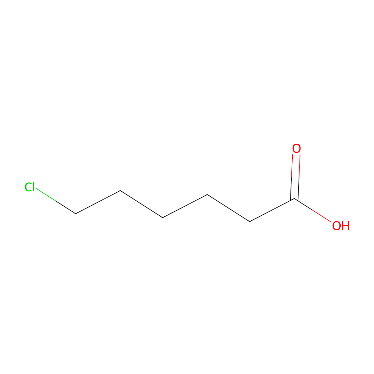 6-Chlorohexanoic acid molecular structure, CAS 4224-62-8