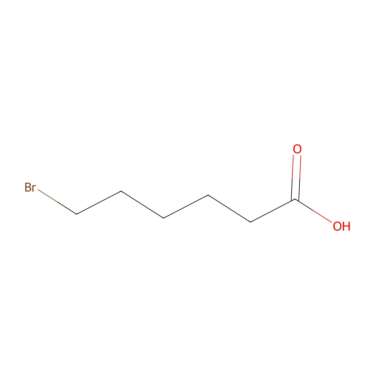 6-Bromohexanoic acid molecular structure, CAS 4224-70-8