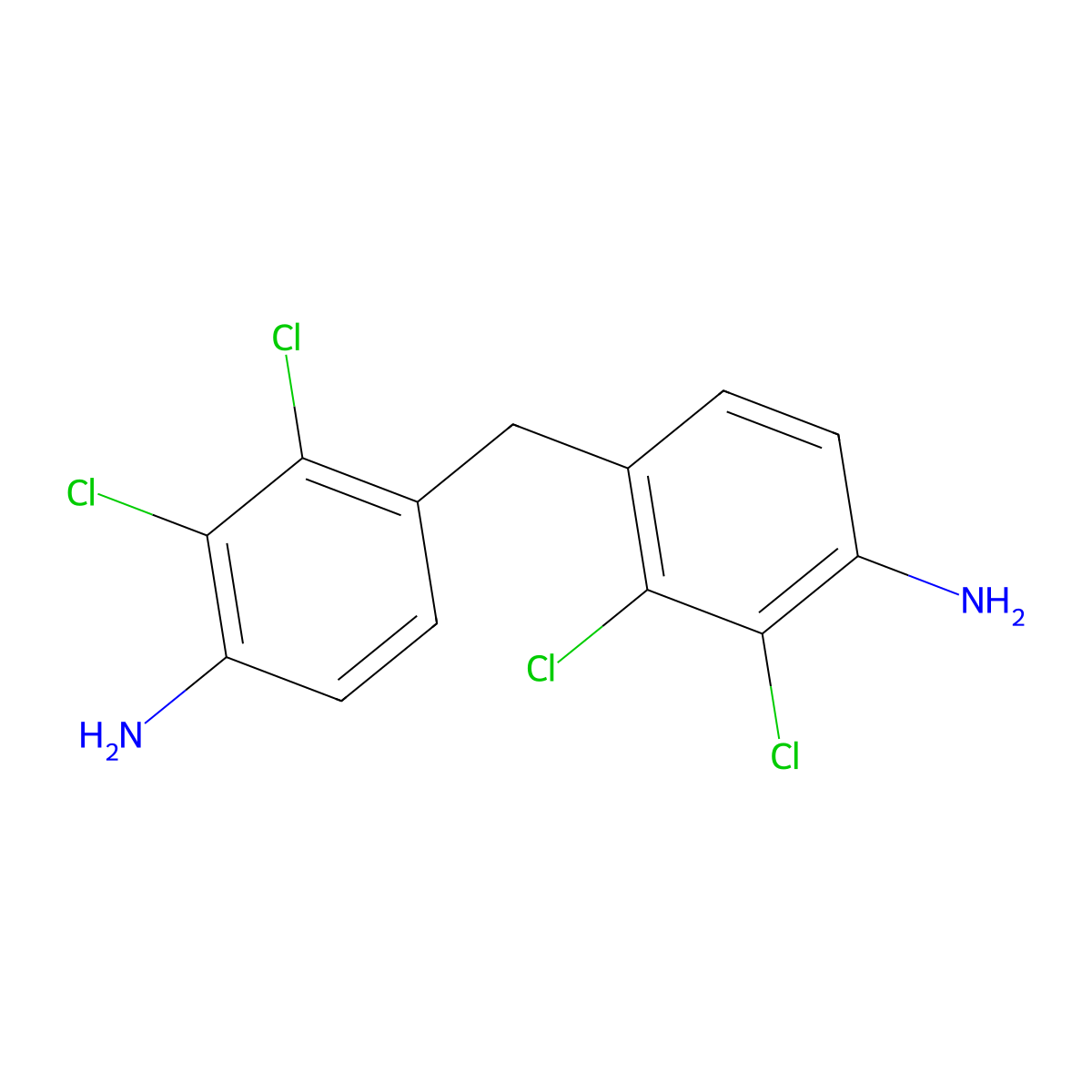 Benzenamine, 4,4'-methylenebis(2,3-dichloro- molecular structure, CAS 42240-73-3