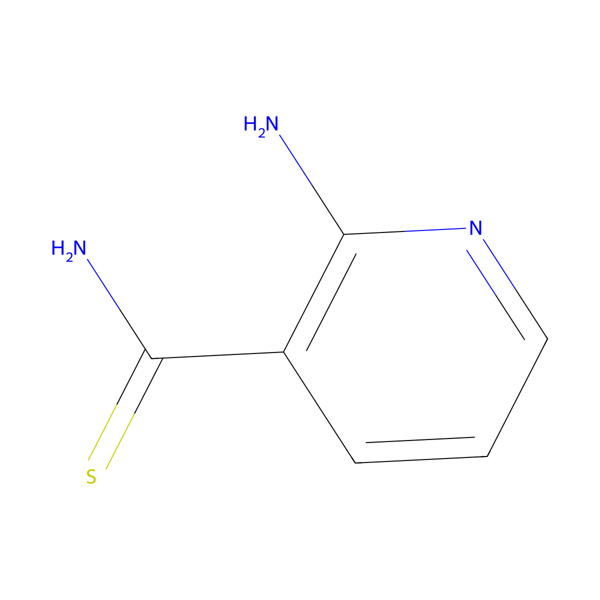 2-Aminopyridine-3-carbothioamide molecular structure, CAS 42242-05-7