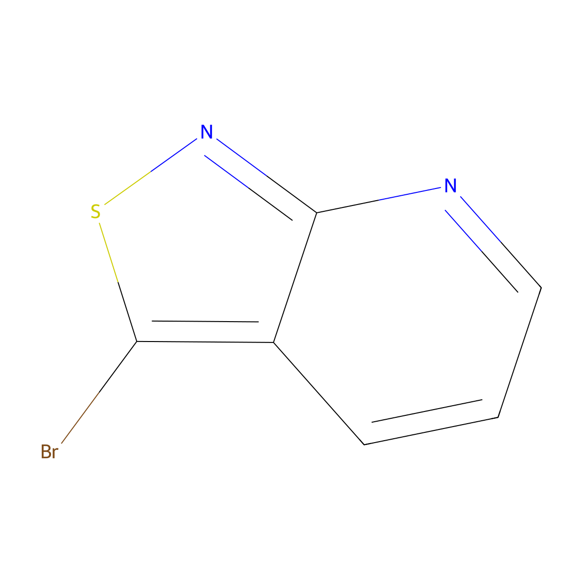 3-Bromoisothiazolo[3,4-b]pyridine molecular structure, CAS 42242-08-0