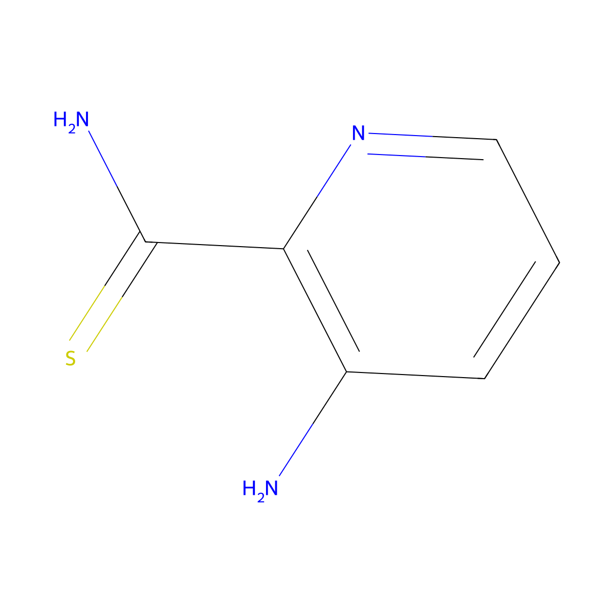 3-Aminopyridine-2-carbothioamide molecular structure, CAS 42242-12-6