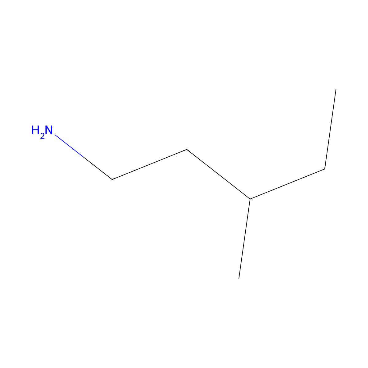 (3-Methylpentyl)Amine molecular structure, CAS 42245-37-4