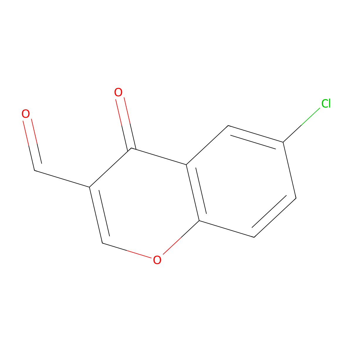 6-Chloro-3-formylchromone molecular structure, CAS 42248-31-7