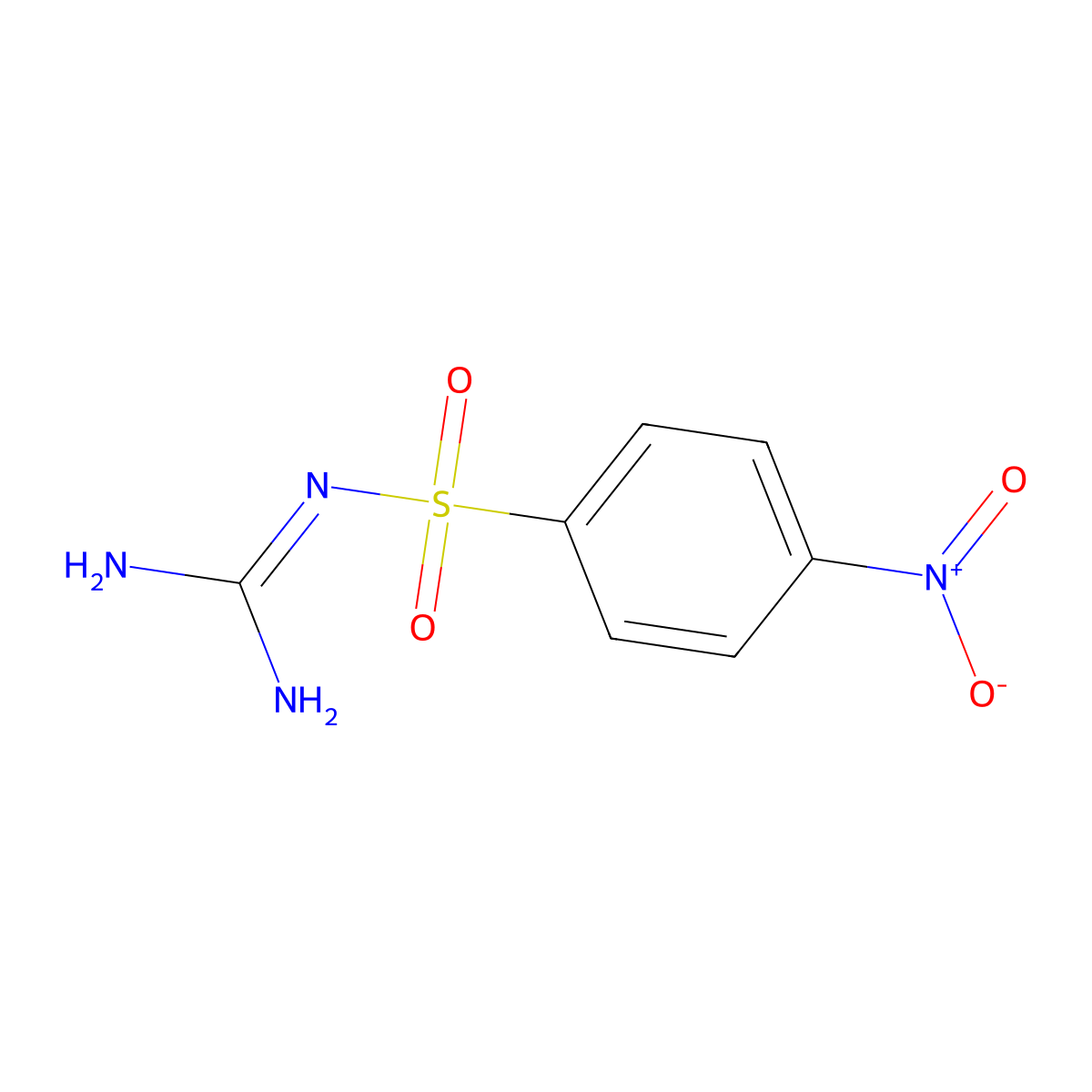 2-(4-Nitrophenyl)sulfonylguanidine molecular structure, CAS 42249-51-4