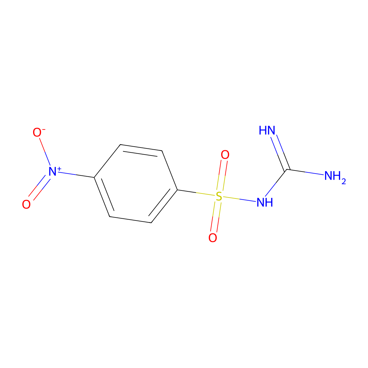 2-(4-Nitrophenyl)sulfonylguanidine molecular structure, CAS 42249-51-4
