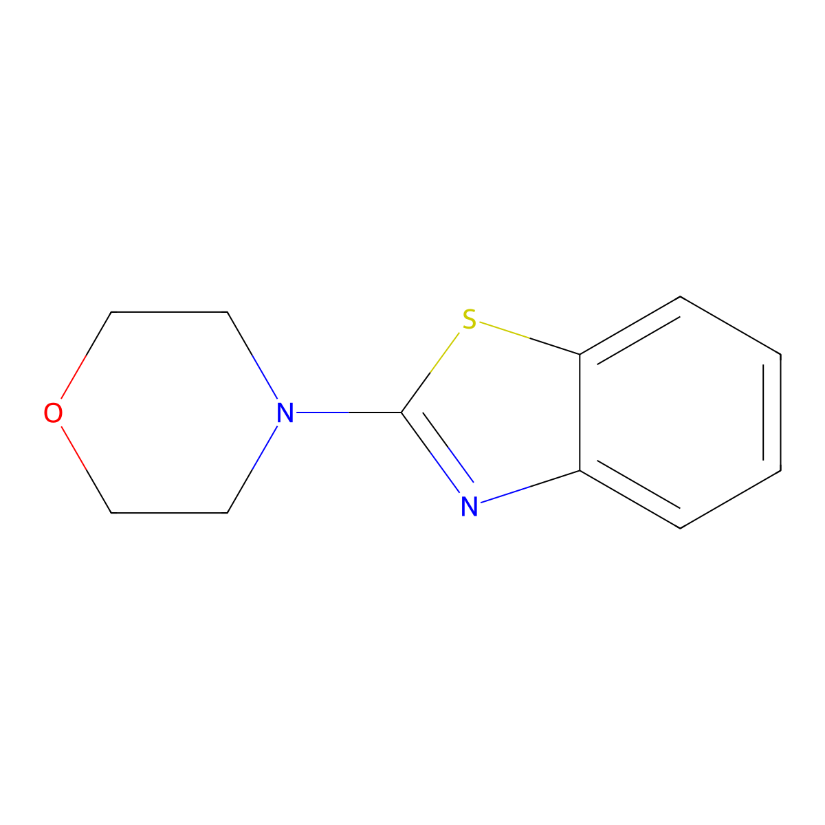 2-(4-Morpholinyl)benzothiazole molecular structure, CAS 4225-26-7