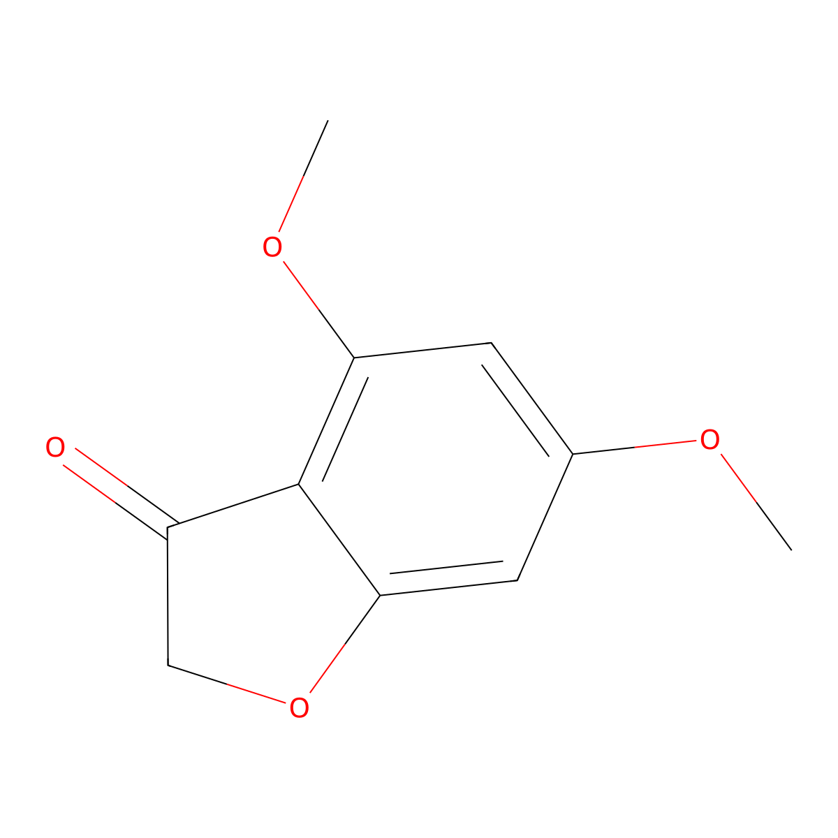 4,6-Dimethoxycoumaranone molecular structure, CAS 4225-35-8