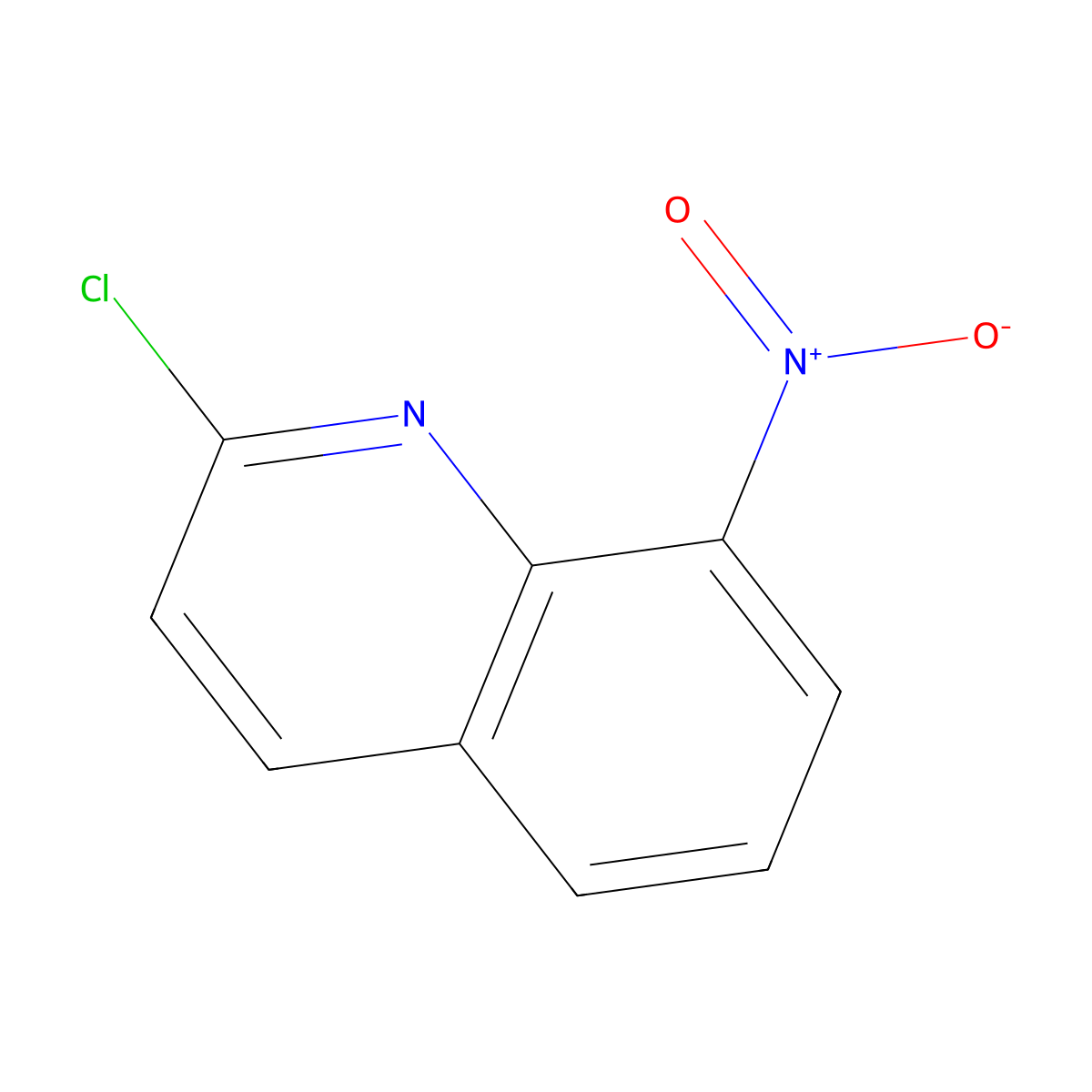 2-Chloro-8-nitroquinoline molecular structure, CAS 4225-86-9