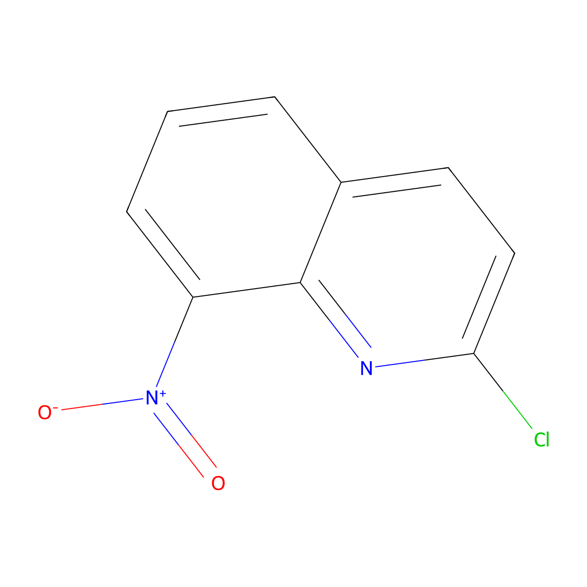 2-Chloro-8-nitroquinoline molecular structure, CAS 4225-86-9