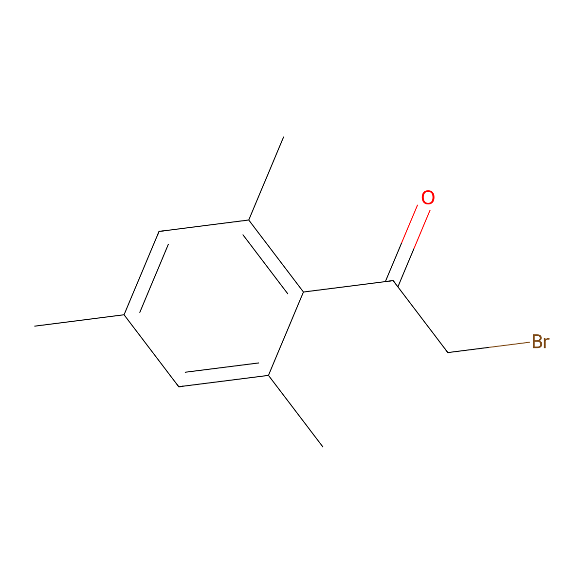 2-Bromo-1-mesitylethanone molecular structure, CAS 4225-92-7