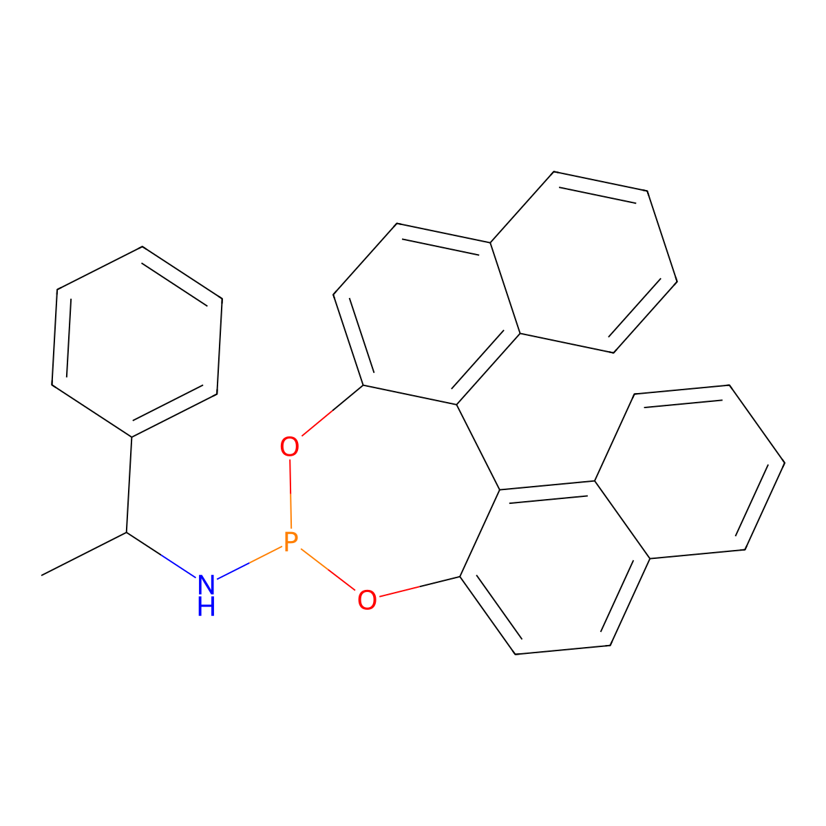 (S)-N-(1-Phenylethyl)dinaphtho[2,1-d:1,2-f][1,3,2]dioxaphosphepin-4-amine molecular structure, CAS 422509-53-3