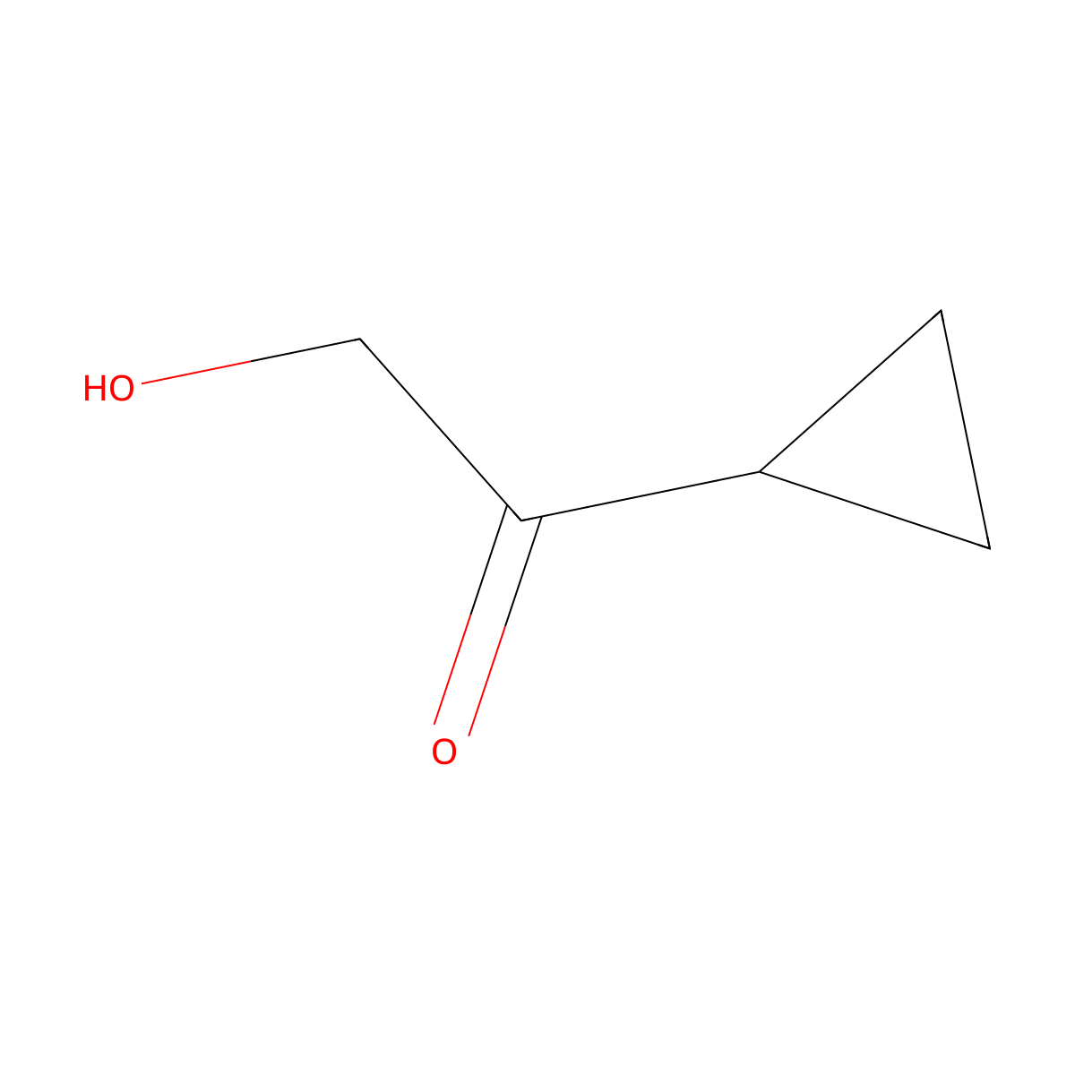 1-Cyclopropyl-2-hydroxyethanone molecular structure, CAS 42251-78-5
