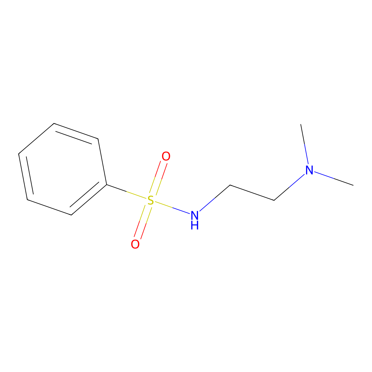 N-[2-(dimethylamino)ethyl]benzenesulfonamide molecular structure, CAS 422517-50-8