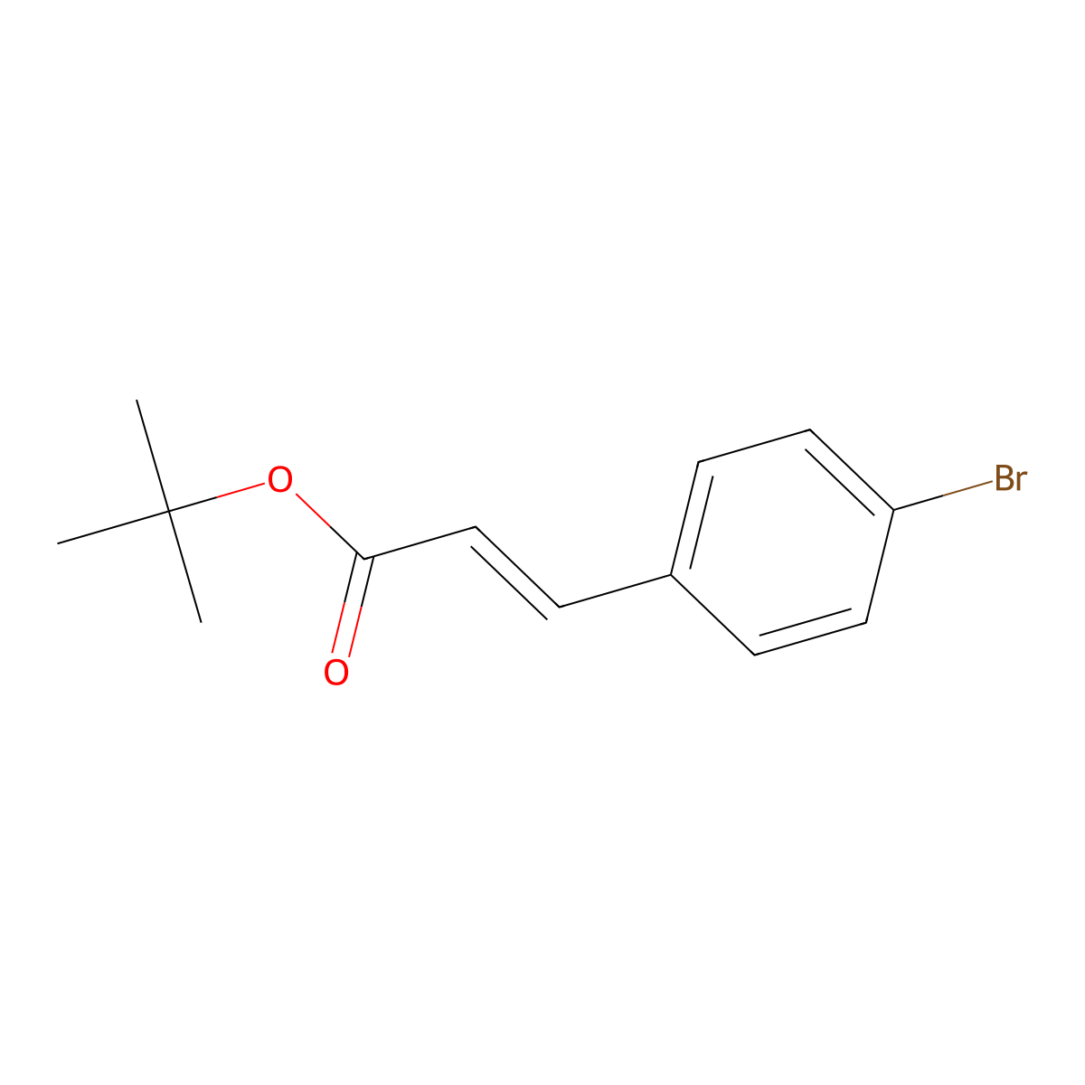 trans-3-(4-Bromophenyl)acrylic acid tert-butyl ester molecular structure, CAS 422519-72-0