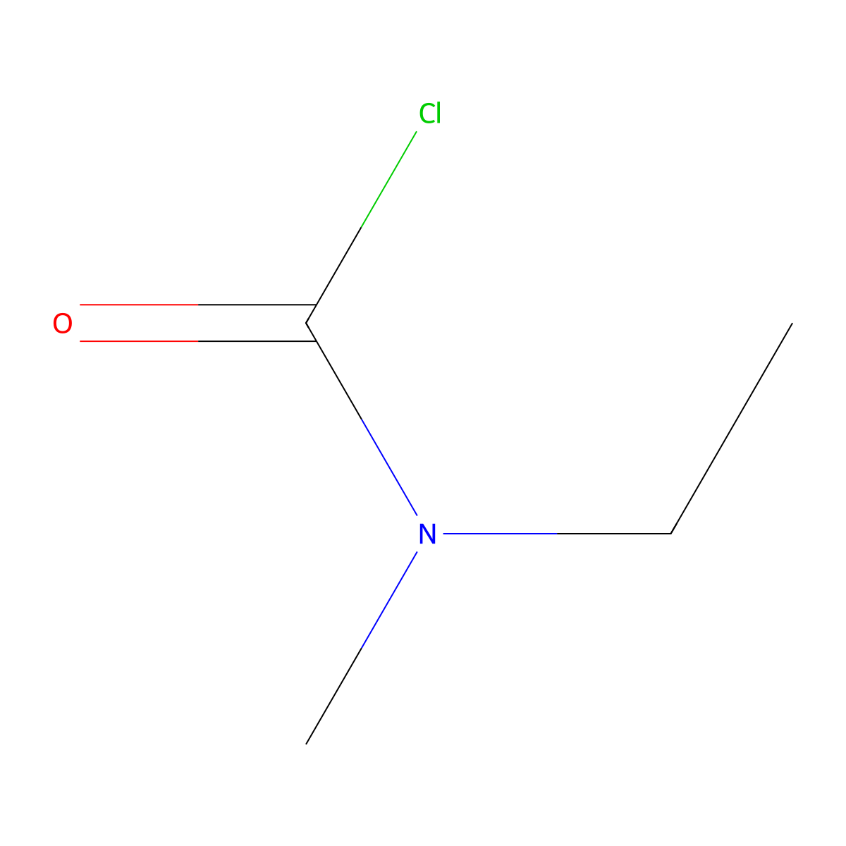 N-Ethyl-N-methylcarbamoyl chloride molecular structure, CAS 42252-34-6